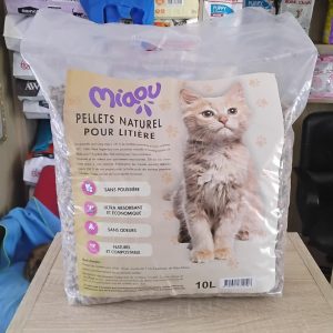 Miaou Litière pour chat – 10L – Absorption efficace et contrôle des odeurs