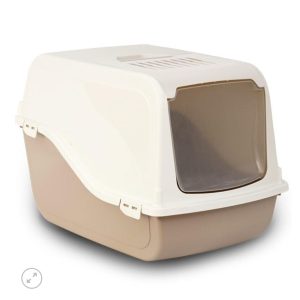 Bac à litière fermé pour chat – Design hermétique et anti-odeurs