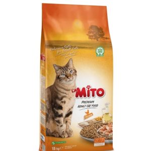 Mito Croquettes pour chat – Sac 15kg – Nutrition complète et durable