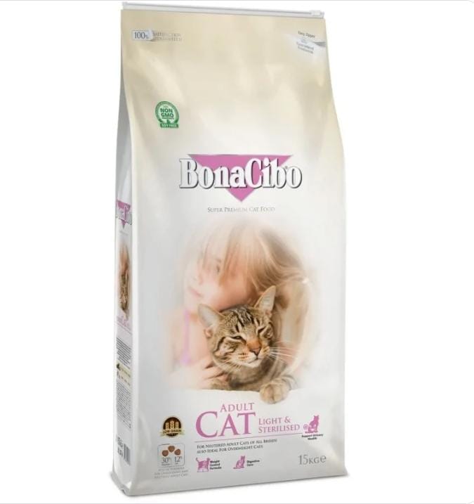 BonaCibo Croquettes pour chat – Sac 15kg – Nutrition premium complète