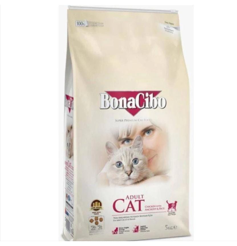 BonaCibo Croquettes pour chat – Sac 5kg – Nutrition complète et équilibrée