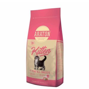 Araton Croquettes pour chaton – Sac 1,5kg – Nutrition complète pour croissance saine
