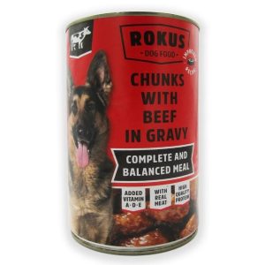 Rokus Boulette pour chien – 1240g – Pâtée savoureuse et complète