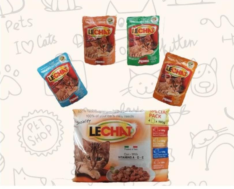 Lechat Pâtée pour chat adulte – Pack 4 x 100g – Repas équilibré et savoureux