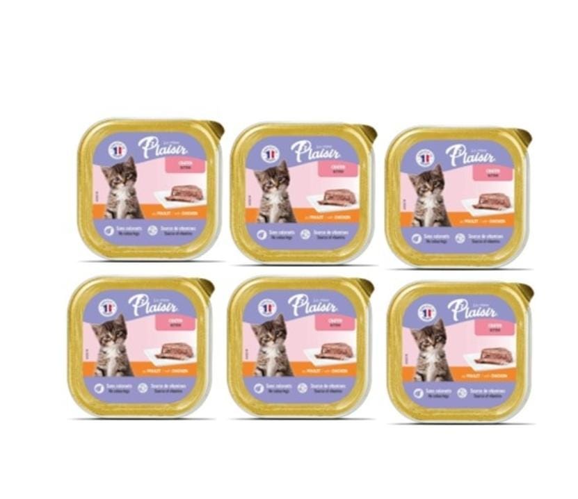 Plaisir Pâtée pour chaton – 100g – Nourriture délicieuse et nutritive