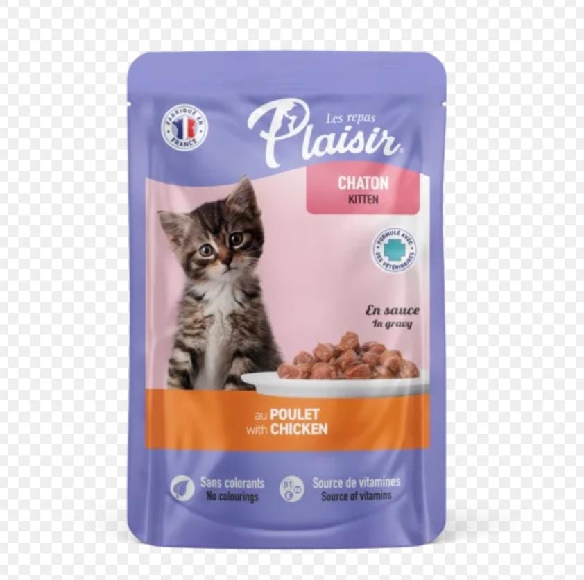 Plaisir Émincés pour chaton – 100g – Nourriture tendre et nutritive