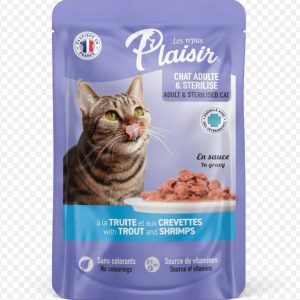 Plaisir Émincés pour chat adulte – 100g – Nourriture tendre et équilibrée
