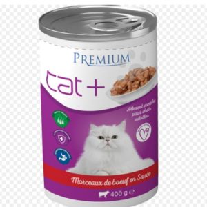 Cat+ Boulette pour chat adulte – 400g – Texture tendre et saveur délicieuse