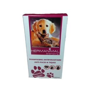 Hermanimal Shampoing naturel antiparasitaire pour chat et chien – 200ml – Animalerie Casablanca