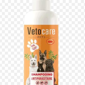 Vetocare Shampoing Antiparasitaire pour chien – 200ml – Protection naturelle contre puces et tiques