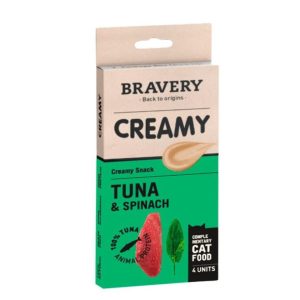 Bravery Creamy Friandises pour chat – Pack 4 x 14g