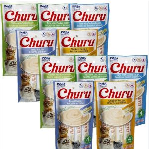 Churu Friandises liquides pour chat adulte et chaton – Pack 4 x 14g