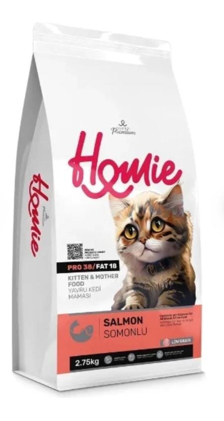 Croquettes Homie Super Premium Salmon pour chaton 12kg