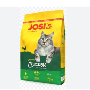 Croquettes JosiCat Crunchy Chicken pour chat adulte 10kg – Volaille croustillante & vitalité
