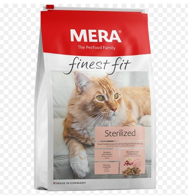 Croquettes Mera Finest Fit Sterilized pour chat stérilisé – 10 kg, 38% protéines, faible en graisses | AnimaleriePP Maroc