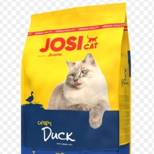 Josicat Canard Croustillant 1,9kg / 10kg – Croquettes savoureuses pour chats adultes, riche en protéines de canard