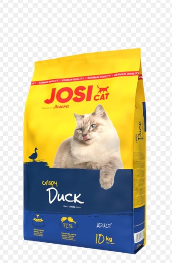 Josicat Canard Croustillant 1,9kg / 10kg – Croquettes savoureuses pour chats adultes, riche en protéines de canard