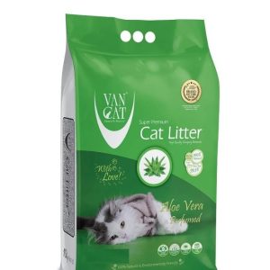 Litière Van Cat Aloe Vera parfumée pour chat – 10 kg, agglomérante & fraîcheur naturelle