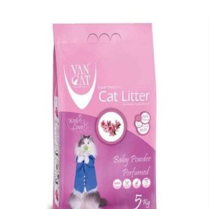 Litière Van Cat pour chat – Agglomérante, parfum lavande, 10 kg