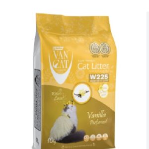 Litière Van Cat Vanilla pour chat – Agglomérante, parfum vanille, 10 kg