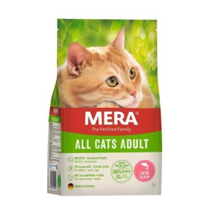 Mera All Cat 10kg – Croquettes complètes pour chats adultes de toutes races, riche en poulet frais et saumon