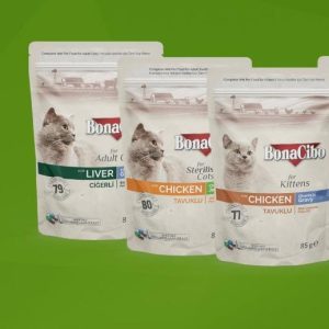 Pâtée BonaCibo au poulet pour chaton et adulte 85g – Saveur naturelle & nutrition complète a modifier la description pateee chaton et adulte