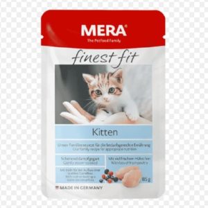 Pâtée Mera Finest Fit Kitten pour chaton – 85g, poulet frais, protection immunitaire