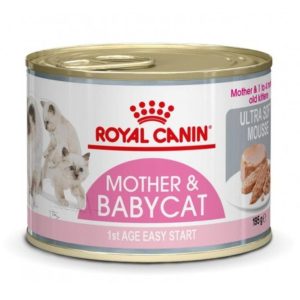 Royal Canin Mother Babycat 195g – Pâtée nourrissante pour chattes gestantes/allaitantes et chatons jusqu’à 4 mois