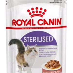 Royal Canin Stérilisé 85g – Pâtée en sauce pour chats stérilisés, gestion du poids et santé urinaire