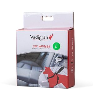 Vadigran Harnais de sécurité voiture pour chien Taille L & XL – Protection et confort durant le trajet